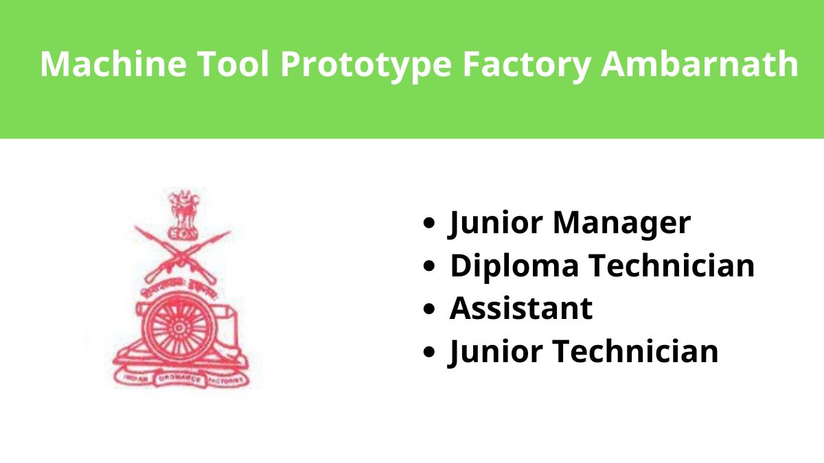 Machine Tool Prototype Factory Ambarnath Bharti 2024