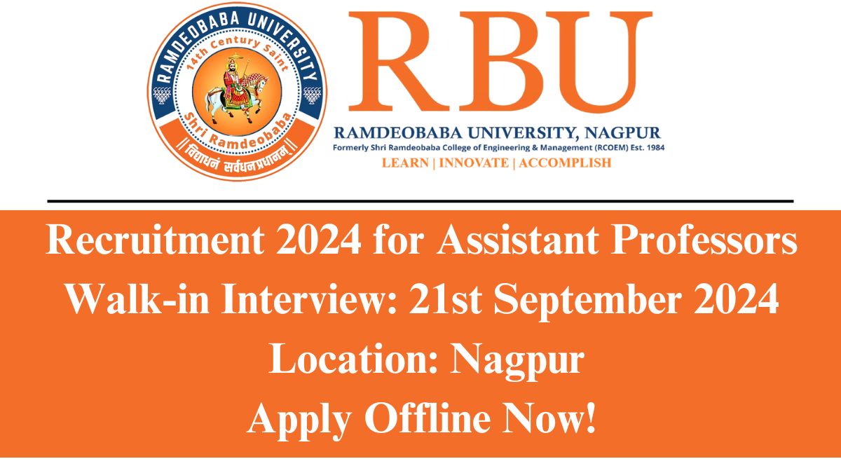 RBU Nagpur Recruitment 2024